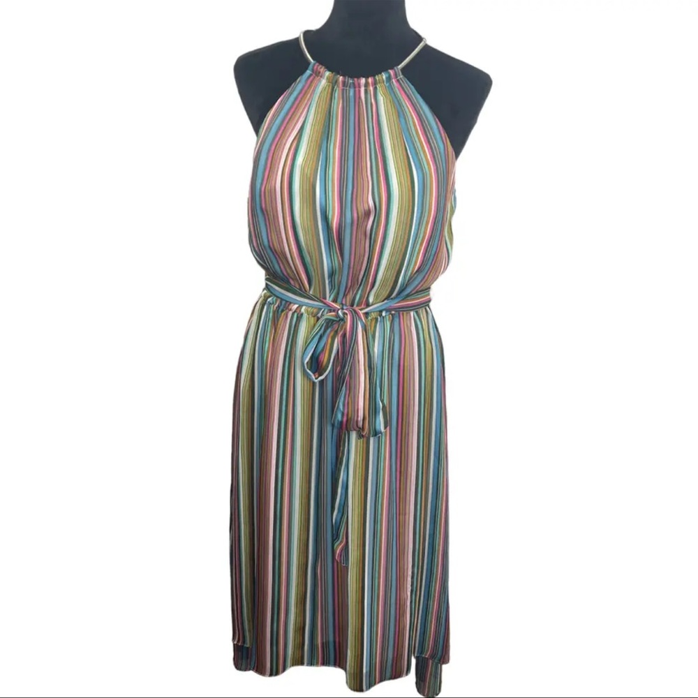 ANTONIO MELANI Multicolor Striped Dress